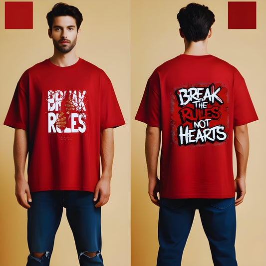 Mens Oversized Printed T-shirt size L