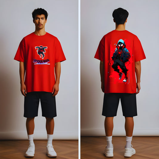 [ANT] Oversize Spiderman Printed T-shirt  100% Cotton and High Quality T-shirt